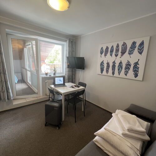 Apartament 7-osobowy Przyjazny podróżom rodzinnym z widokiem na góry z 2 pomieszczeniami sypialnianymi