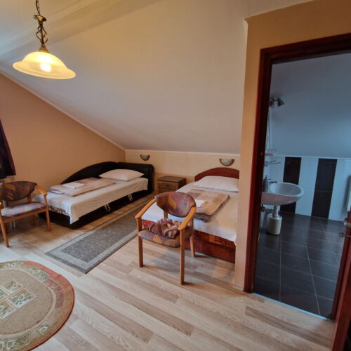 Pokój 3-osobowy na piętrze Przyjazny podróżom rodzinnym