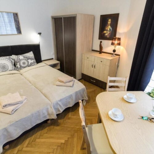 Apartament 2-osobowy z widokiem na miasto z 1 pomieszczeniem sypialnianym
