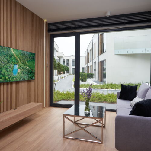 Apartament 4-osobowy z widokiem na dziedziniec z 2 pomieszczeniami sypialnianymi