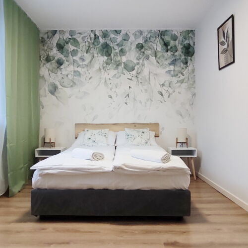 Apartament family cu vedere spre grădină cu 2 camere pentru 3 pers.