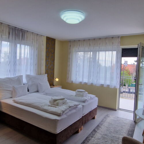 Apartman s balkónem pro 2 os. s 1 ložnicí s panoramou