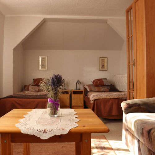 Garden View Mansard Quadruple Room (extra bed available)