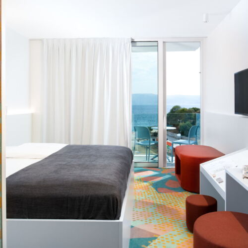 Family Dreibettzimmer mit Aussicht auf das Meer