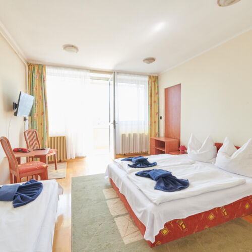 Camera tripla cu balcon cu vedere spre lac