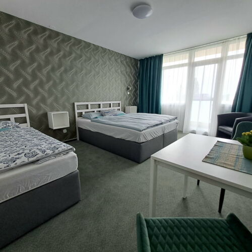 Apartament superior la etaj cu 1 camera pentru 3 pers.