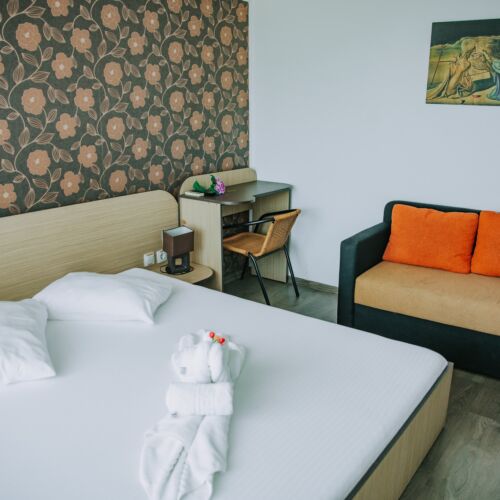 Camera dubla cu balcon (se poate solicita pat suplimentar)