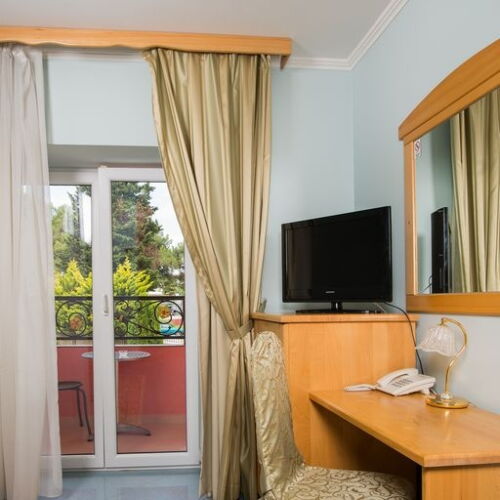 Pokoj pro 1 os. s výhledem na park na poschodí