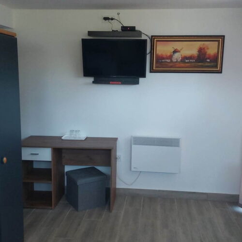 Camera tripla la parter cu vedere spre curte