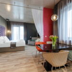 Premium 1-Zimmer-Apartment für 3 Personen mit Balkon