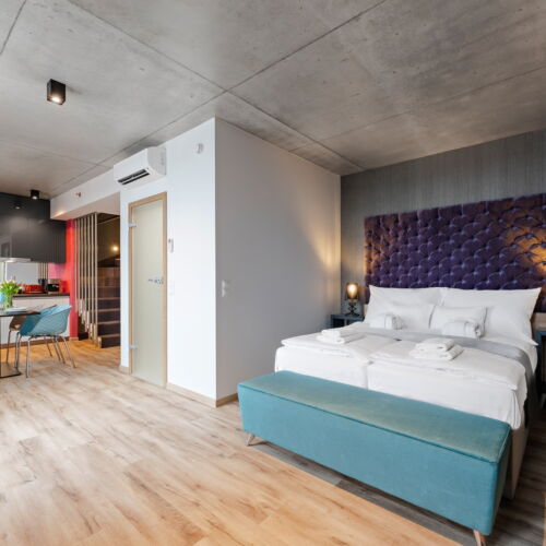 Suita deluxe penthouse cu 2 camere pentru 4 pers.