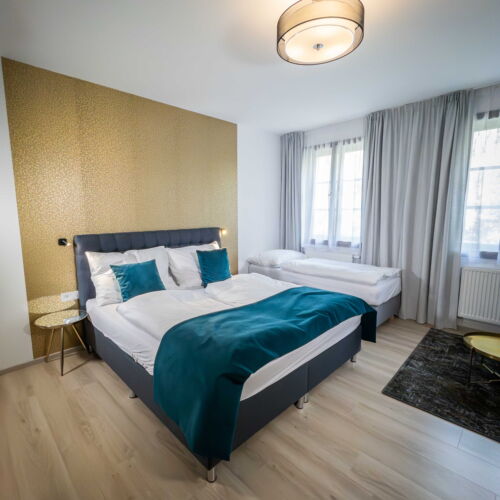 Apartament 3-osobowy z prysznicem z aneksem kuchennym z 1 pomieszczeniem sypialnianym