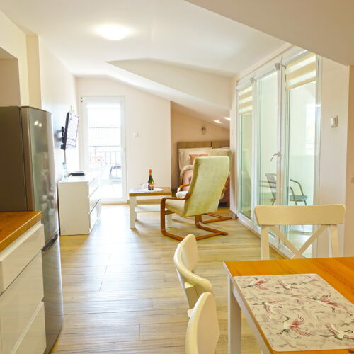 Apartament 6-osobowy na poddaszu Deluxe z 2 pomieszczeniami sypialnianymi