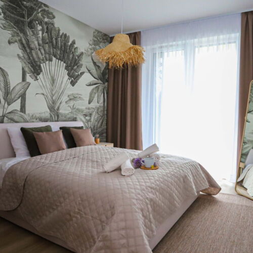 Apartament la etaj cu balcon cu 2 camere pentru 4 pers.