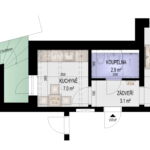 Čtyřlůžkový apartmán s kuchyňským koutem a terasou