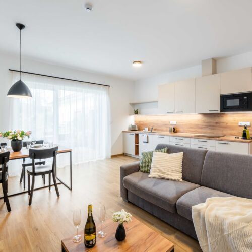 Garden View 2-Room Family Apartment for 4 Persons