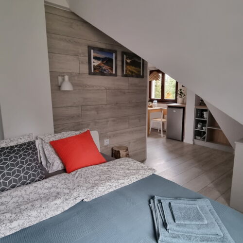 Pokój 3-osobowy z aneksem kuchennym z widokiem na góry