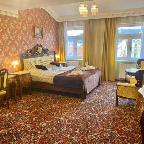 Pokoj s klimatizací pro 3 os. s výhledem na hrad