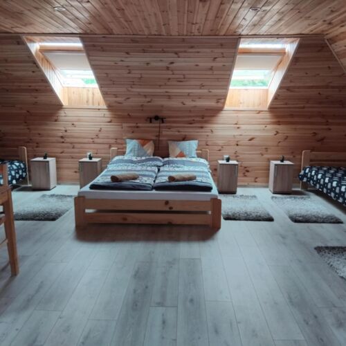 Apartament superior la etaj cu 1 camera pentru 5 pers. (se poate solicita pat suplimentar)