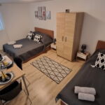 Komfort 1-Zimmer-Apartment für 3 Personen Tiefparterre