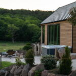 Domek drewniany 2-osobowy cały dom z widokiem na jezioro