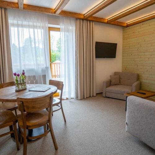 Apartament cu duș cu chicinetă proprie pentru 2 pers. (se poate solicita pat suplimentar)