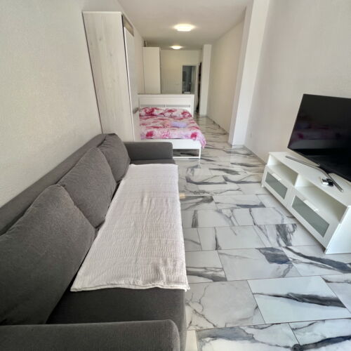 Apartament la parter cu 1 camera pentru 3 pers.