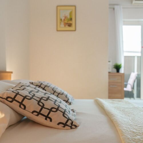 Apartament 2-osobowy z klimatyzacją z balkonem z 1 pomieszczeniem sypialnianym AS-16517-c