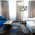 Lux 1-Zimmer-Apartment für 2 Personen mit Aussicht auf die Stadt