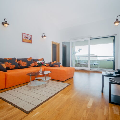 Komfort 2-Zimmer-Apartment für 4 Personen mit Aussicht auf das Meer (Zusatzbett möglich)