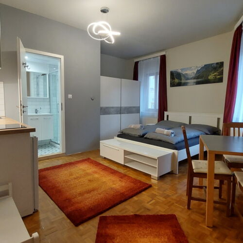 Studio Apartman s manželskou postelí s 1 ložnicí na poschodí