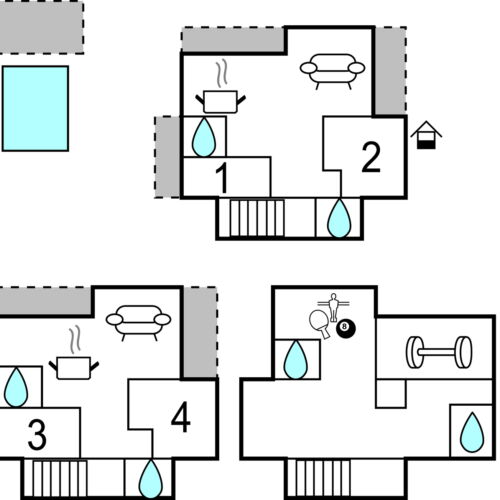 Domek letniskowy 10-osobowy 