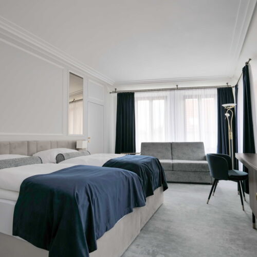 Camera twin deluxe cu duș