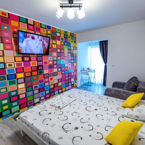 Studio Pokoj s manželskou postelí na poschodí (s možností přistýlky)