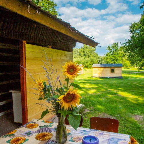 Chata 4-osobowy z prysznicem z własną kuchnią