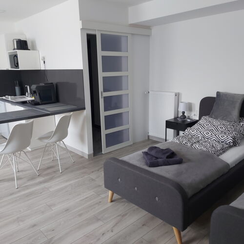 Apartman se zahradou pro 4 os. s 1 ložnicí v přízemí
