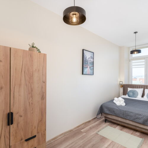 Apartament 4-osobowy Deluxe z widokiem na miasto z 2 pomieszczeniami sypialnianymi
