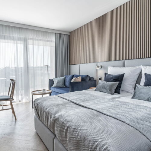 Apartament cu aer conditionat cu terasa cu 1 camera pentru 4 pers.