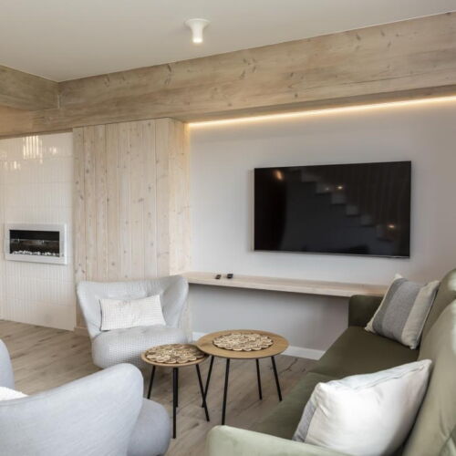 Apartament 6-osobowy Deluxe z widokiem na góry z 3 pomieszczeniami sypialnianymi