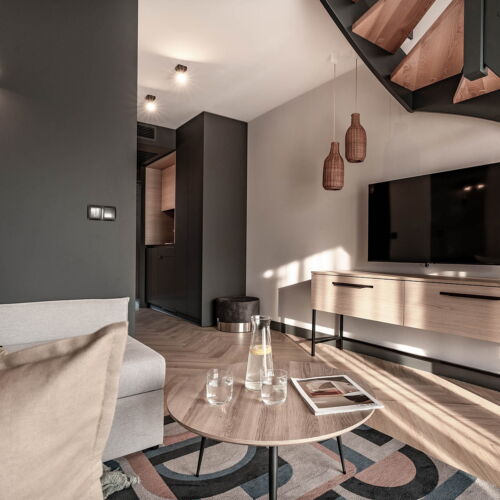 Apartament maisonetă cu aer condiționat cu 3 camere pentru 5 pers.