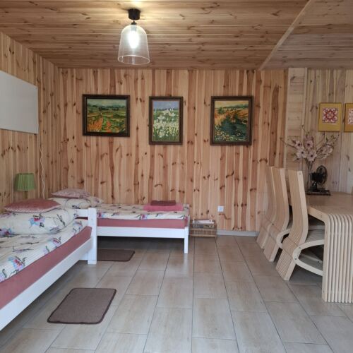 Camera twin studio la parter (se poate solicita pat suplimentar)