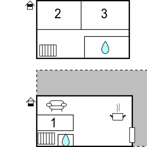 Casă de vară pentru 6 pers. (se inchirieaza doar integral)