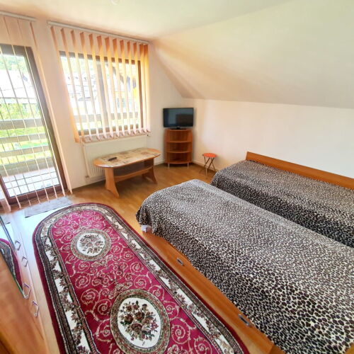 Camera twin cu balcon