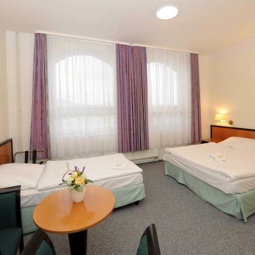 Třílůžkový pokoj - manželská postel a oddělená postel s možností přistýlky