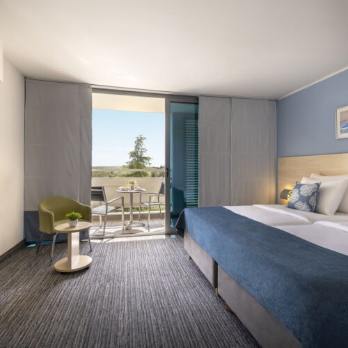 Pokoj s balkónem pro 2 os. s výhledem na park