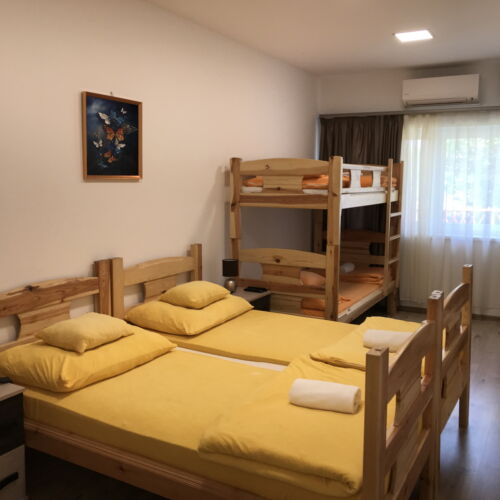 Apartament cu duș cu bucătărie proprie cu 1 camera pentru 4 pers.