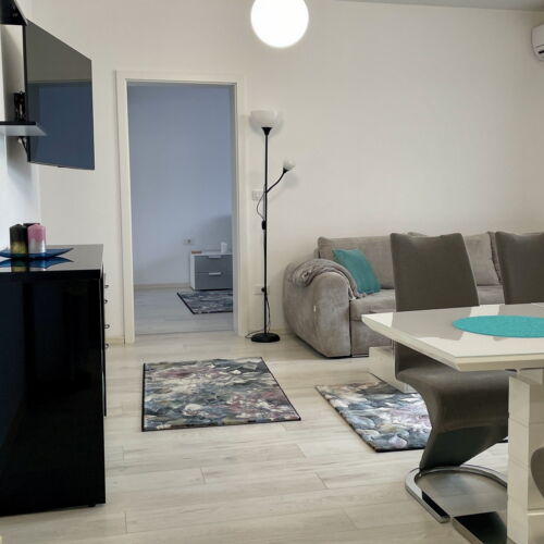 1-Room Family Balcony Apartment for 4 Persons