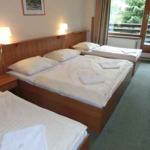 Pokoj s balkónem pro 4 os. s výhledem na hory