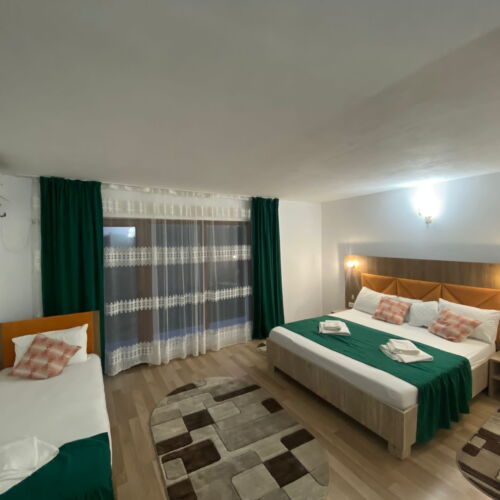 Pokój 3-osobowy z klimatyzacją z widokiem na ogród