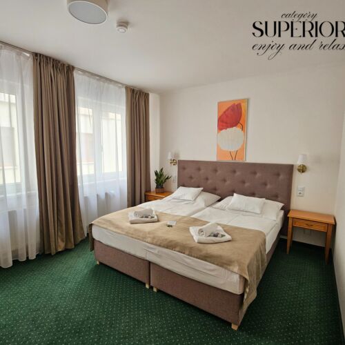 Superior Izba s kúpeľňou s manželskou posteľou